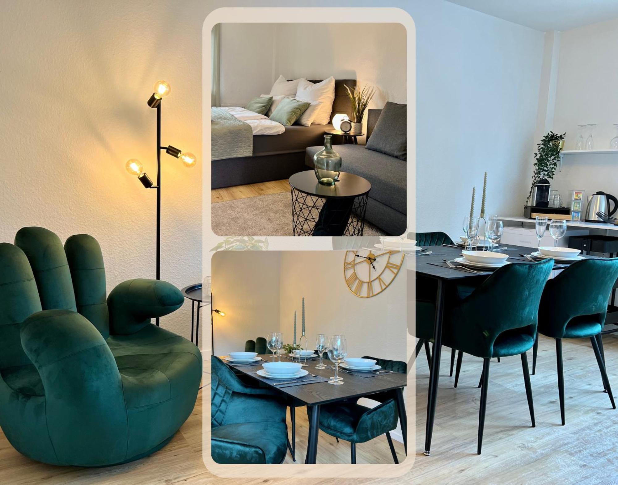 Design Apartment Mit Balkon - Kueche - Netflix 에센 외부 사진